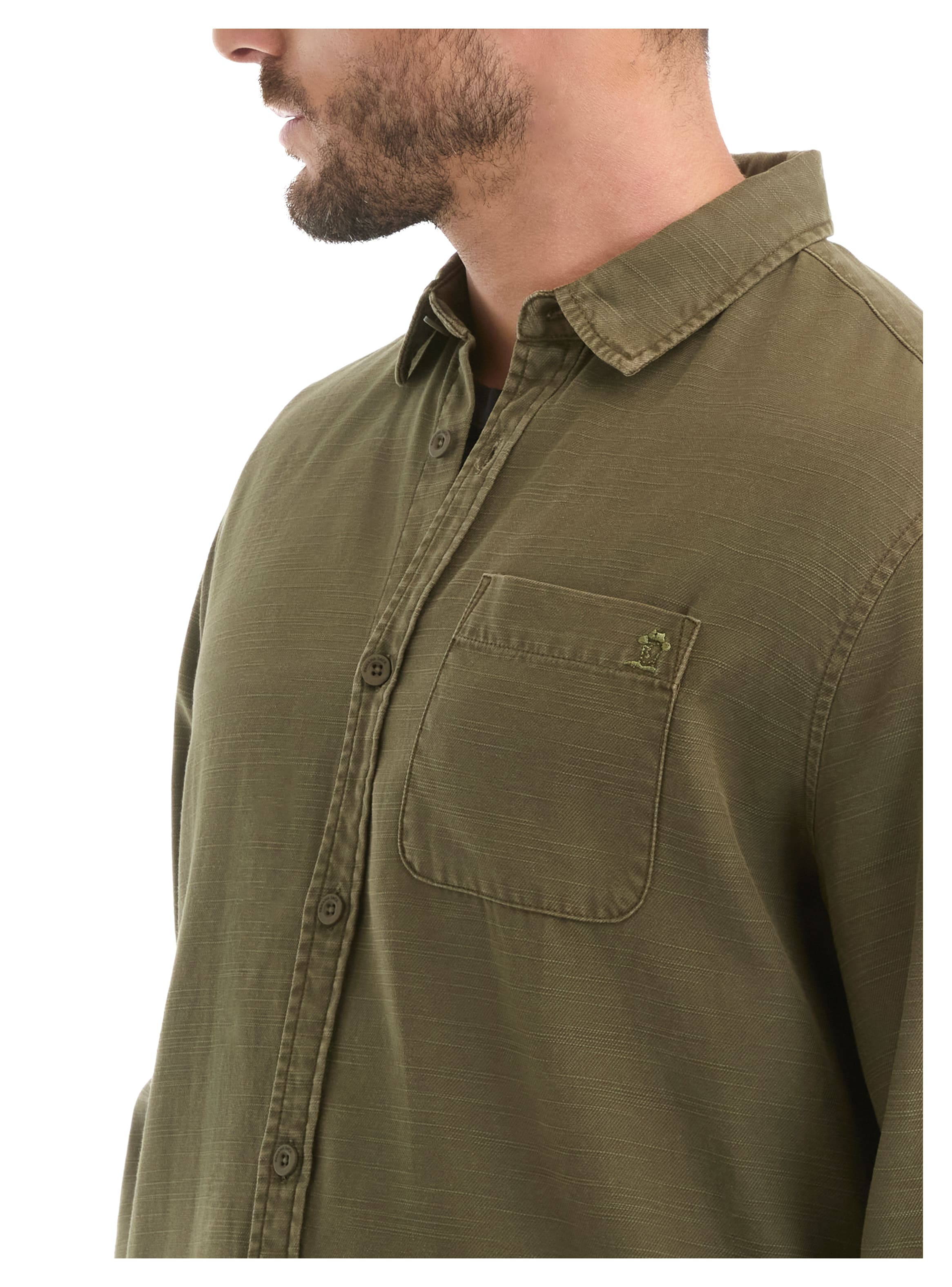 CAMISA HOMBRE MANGA LARGA TWILL CASUAL PANAMA JACK - L961 | VERDE - 5