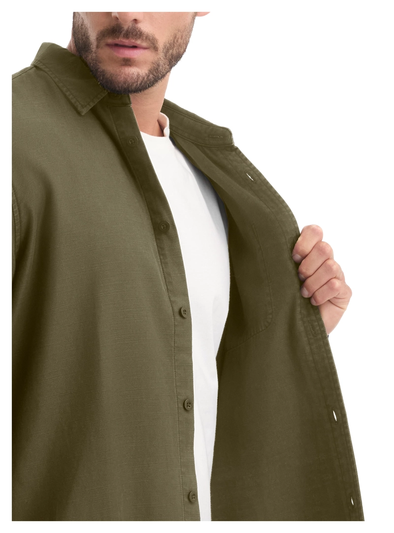 CAMISA HOMBRE MANGA LARGA TWILL CASUAL PANAMA JACK - L961 | VERDE - 6