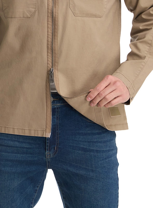 CHAQUETA HOMBRE SOBRE CAMISA DOBLE ZIPPER PANAMA JACK - K872 | BEIGE - 7