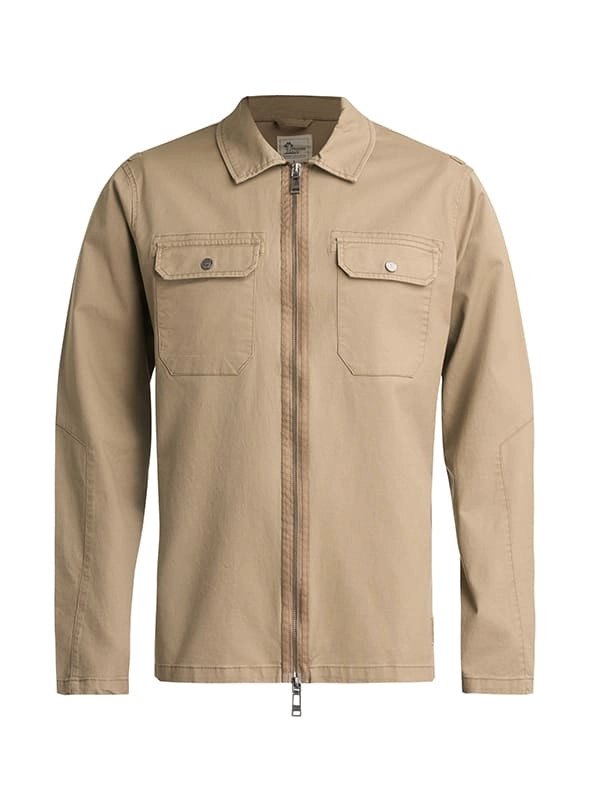 CHAQUETA HOMBRE SOBRE CAMISA DOBLE ZIPPER PANAMA JACK - K872 | BEIGE - 8