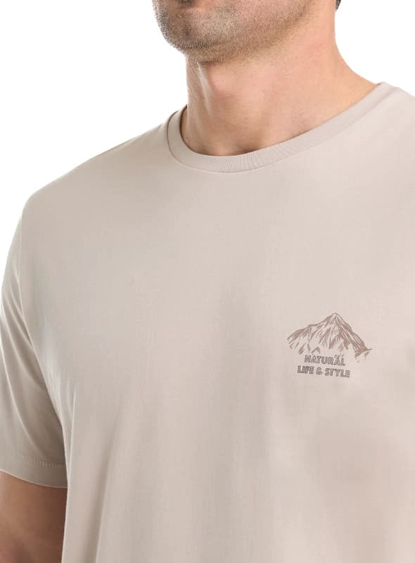 POLERA HOMBRE ALGODON ESTAMPADA MANGA CORTA PANAMA JACK - K856 | BEIGE - 6