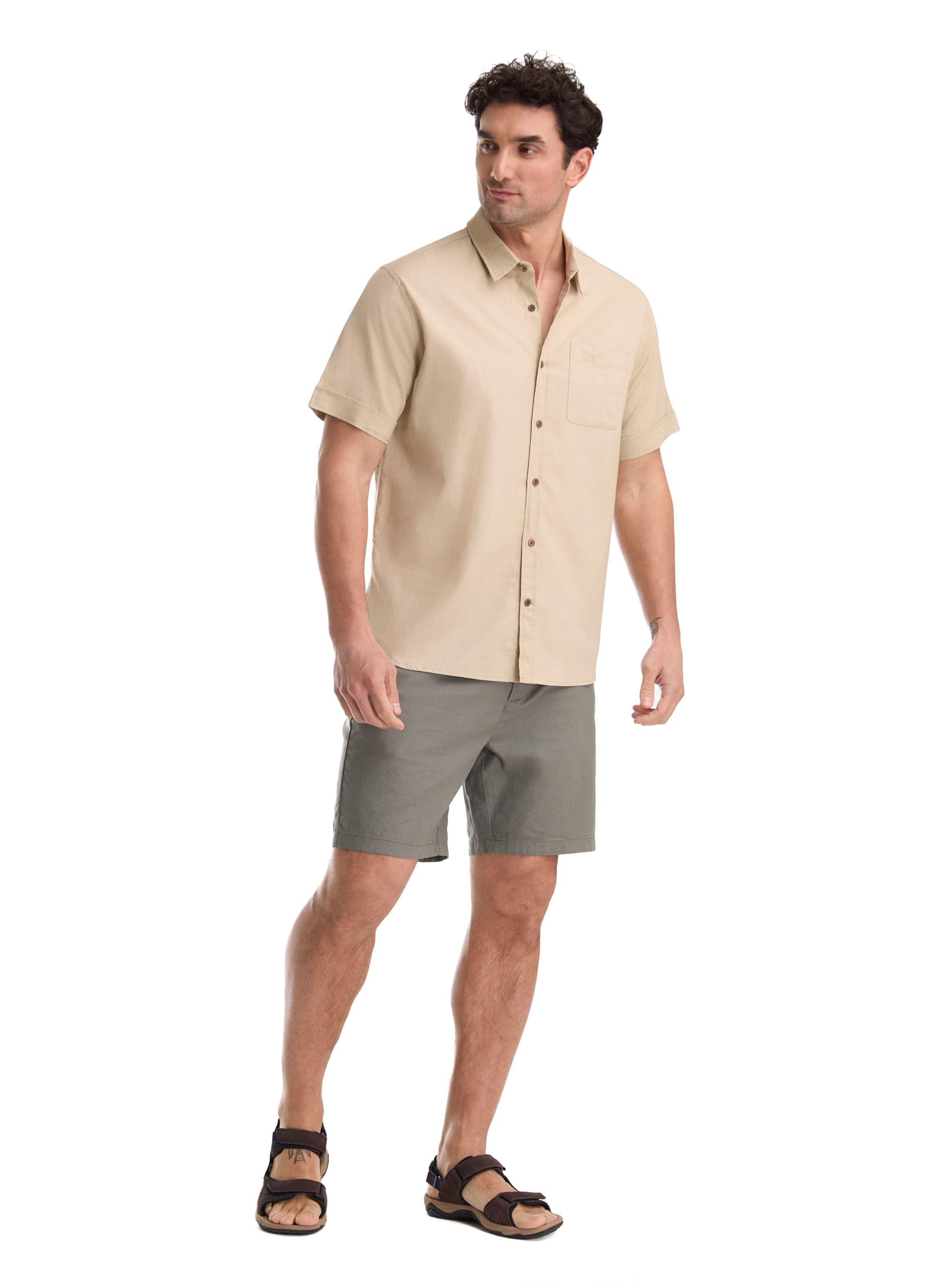 CAMISA CASUAL HOMBRE PANAMA JACK - K864 | BEIGE - 5