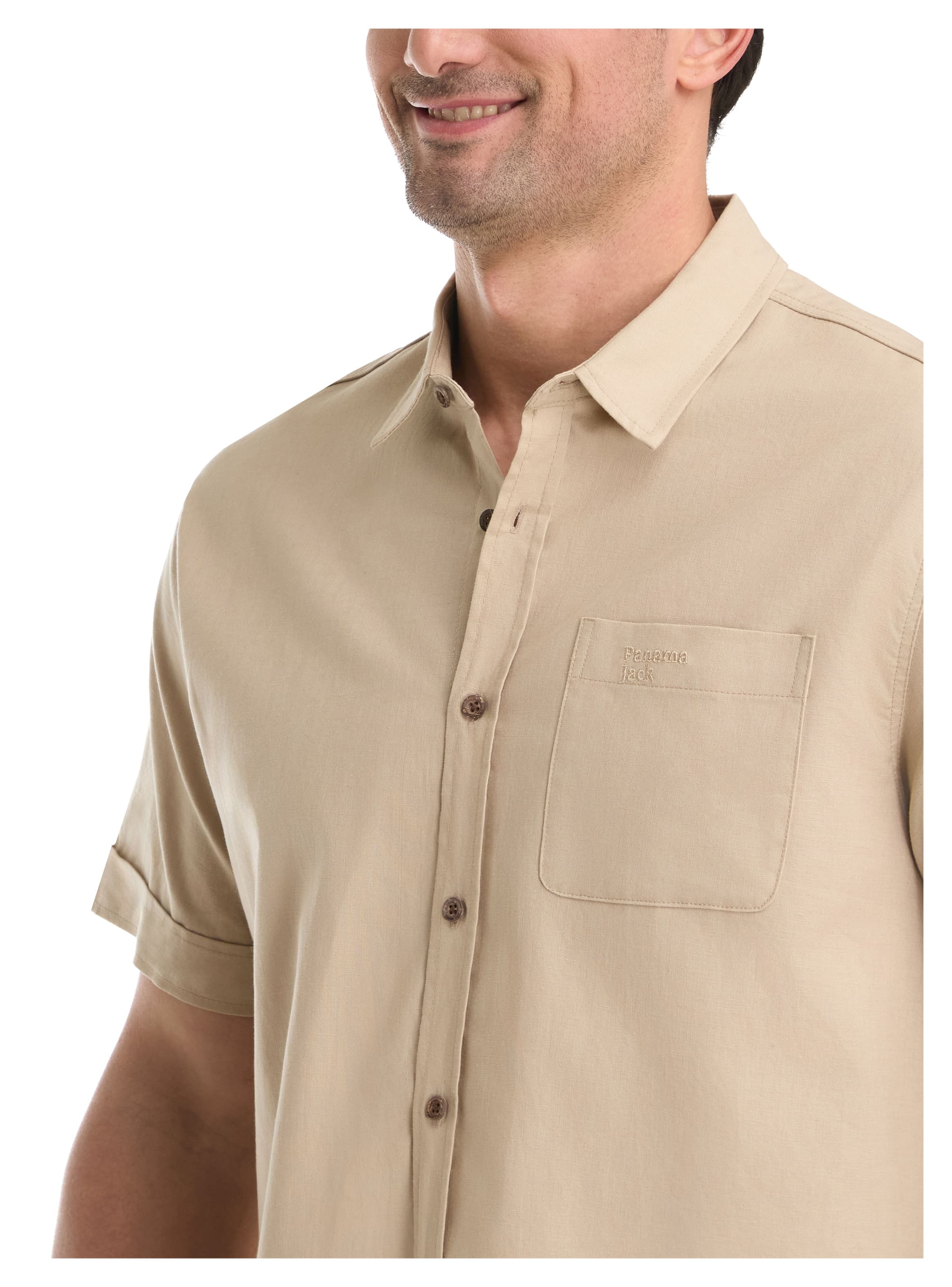 CAMISA CASUAL HOMBRE PANAMA JACK - K864 | BEIGE - 6