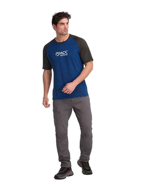 POLERA OUTDOOR Y CASUAL HOMBRE PJACK - K851 | AZUL - 6