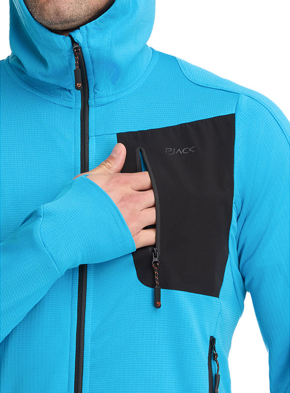 POLERON OUTDOOR Y CASUAL HOMBRE PJACK - K852 | CELESTE - 2