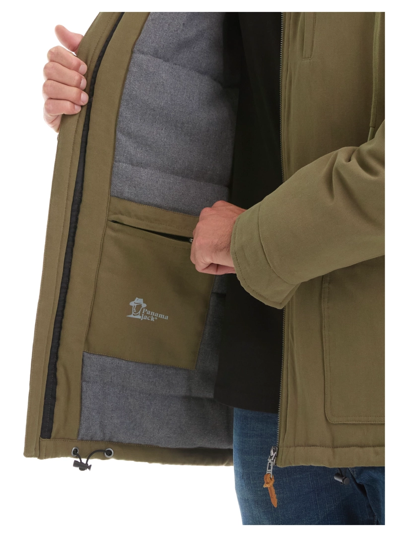 CHAQUETA HOMBRE CANVAS GORRO PANAMA JACK - L969 | VERDE - 5