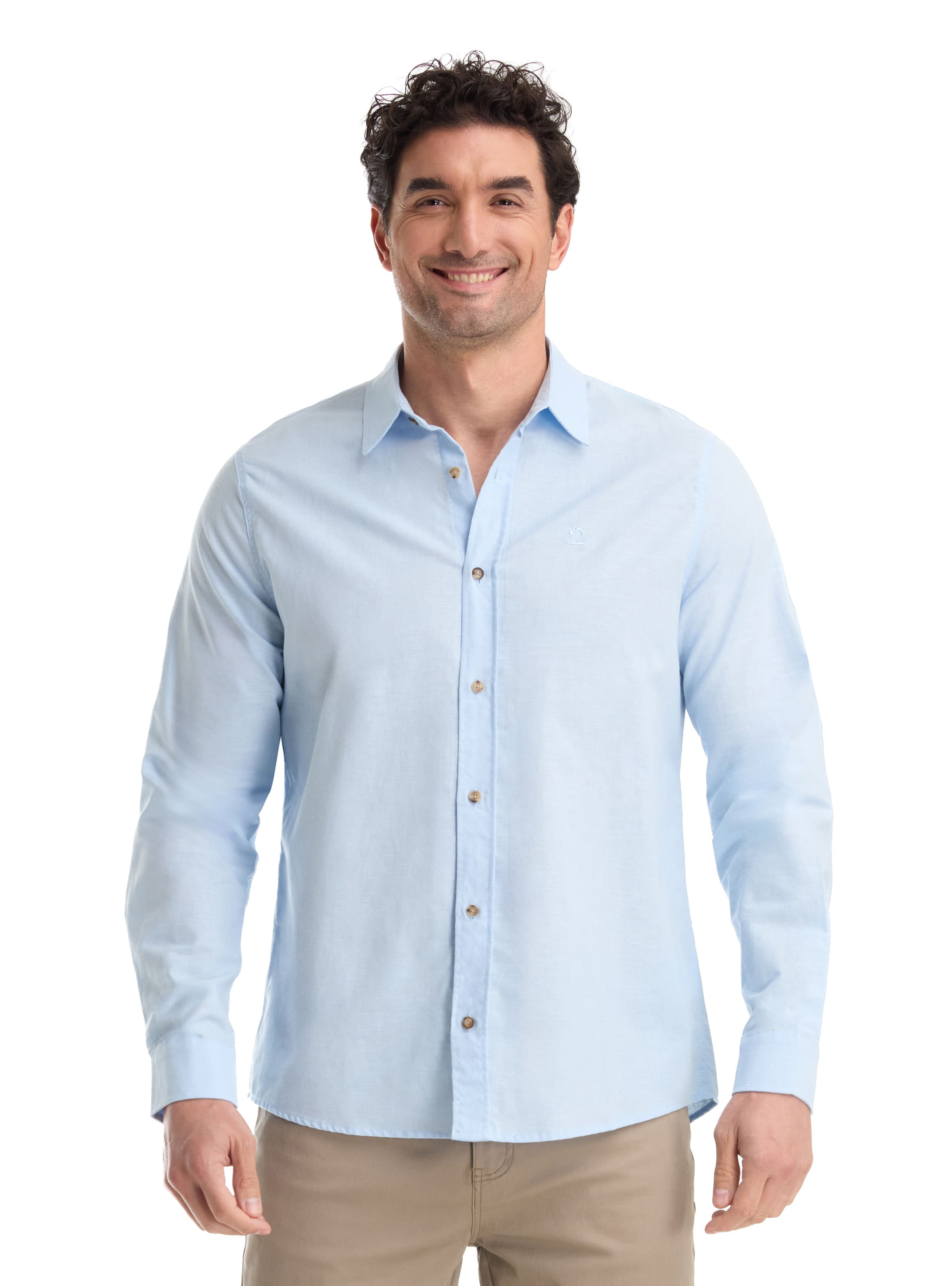 CAMISA CASUAL HOMBRE PANAMA JACK - K868 | CELESTE - 1
