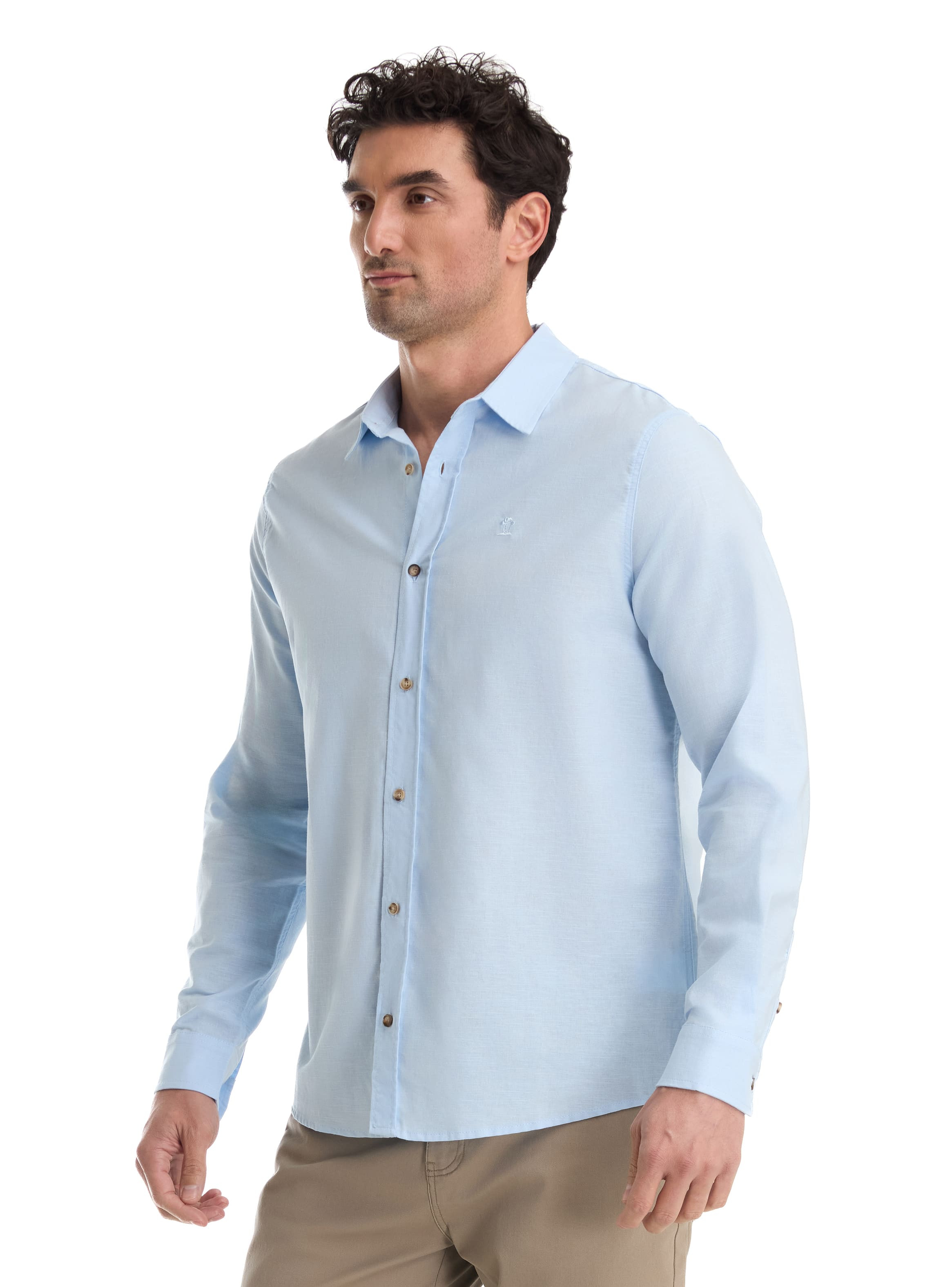 CAMISA CASUAL HOMBRE PANAMA JACK - K868 | CELESTE - 4