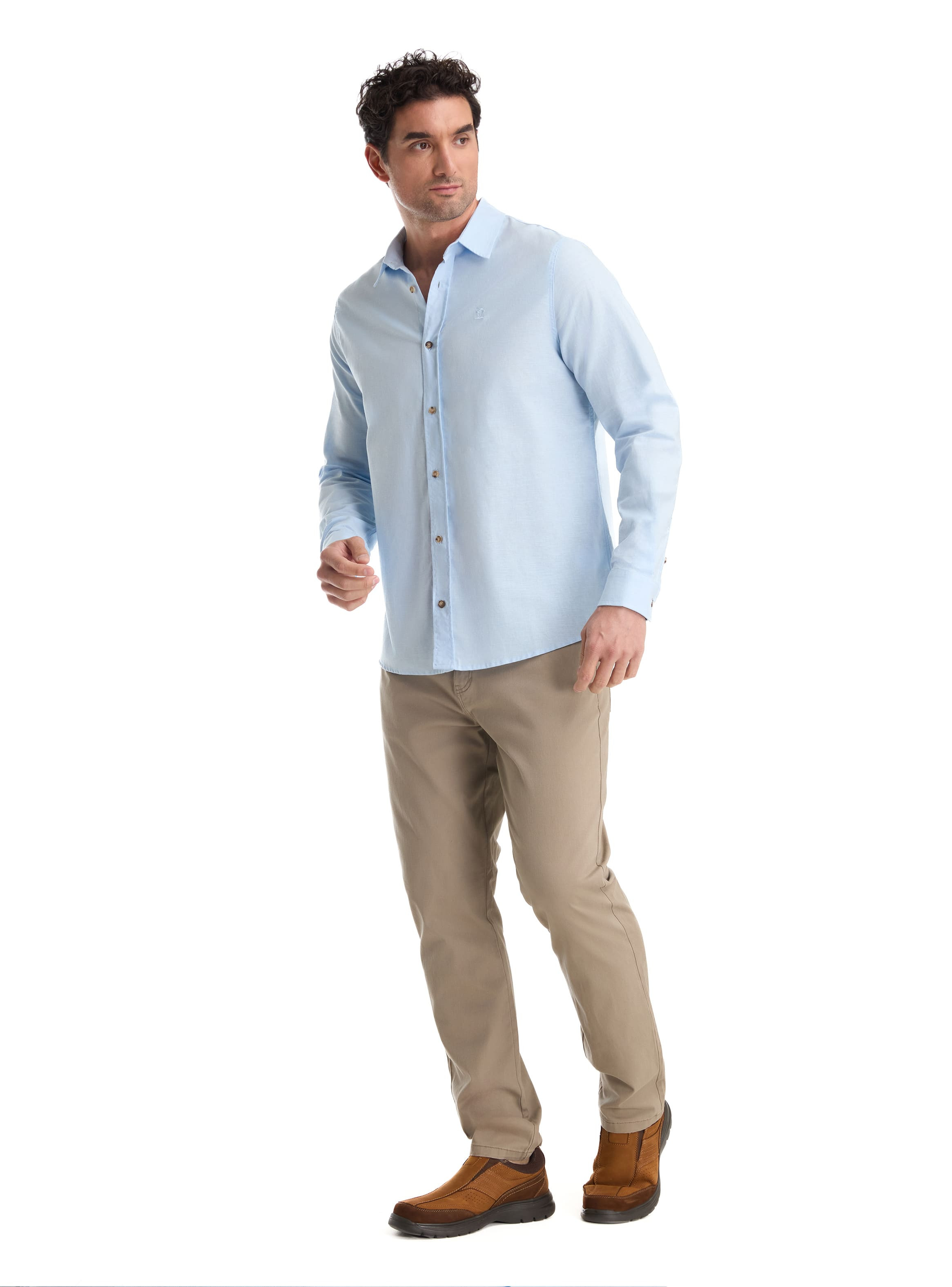 CAMISA CASUAL HOMBRE PANAMA JACK - K868 | CELESTE - 5