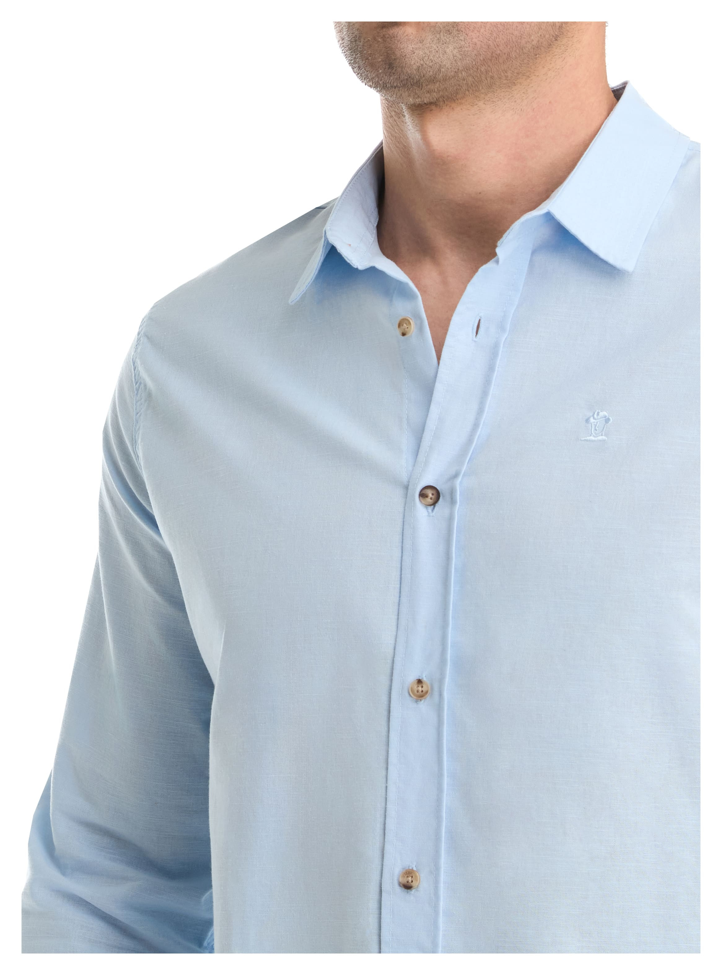 CAMISA CASUAL HOMBRE PANAMA JACK - K868 | CELESTE - 6