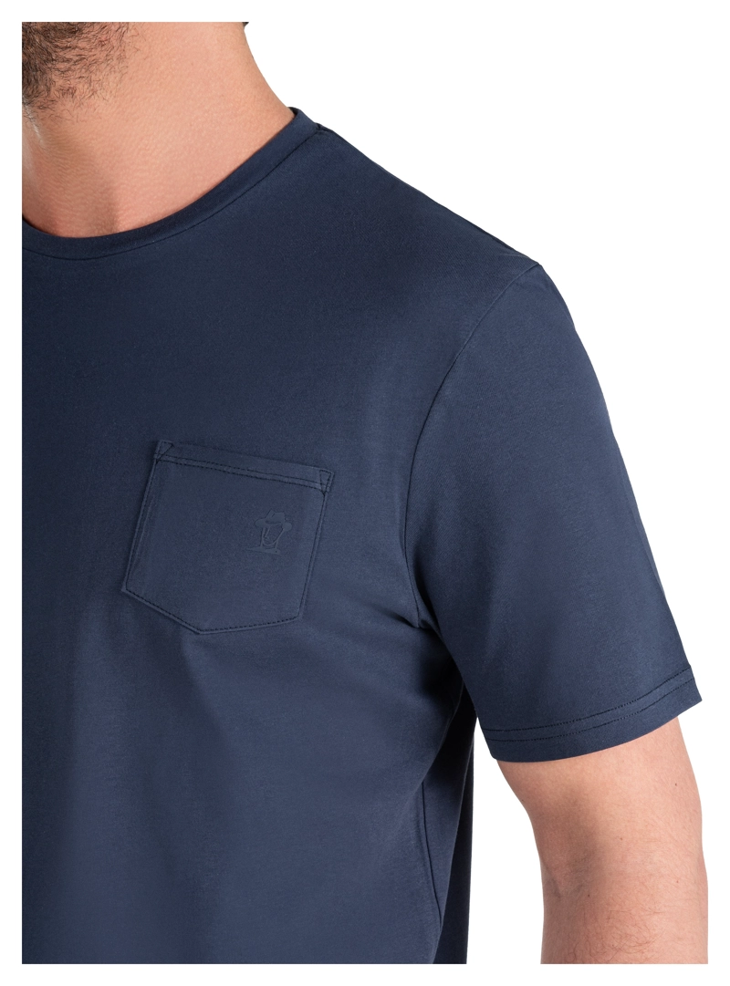 POLERA HOMBRE ALGODON CASUAL PANAMA JACK - PJH018M | AZUL - 5