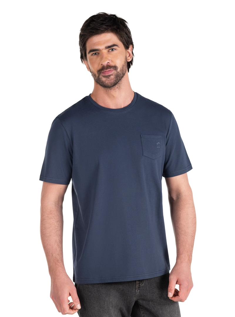 POLERA HOMBRE ALGODON CASUAL PANAMA JACK - PJH018M | AZUL - 8