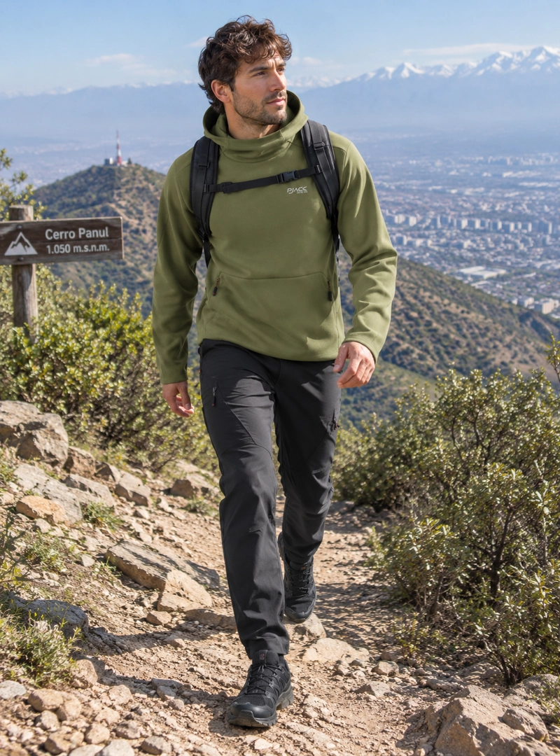 POLERON HOMBRE DEPORTIVO HOODIE PANAMA JACK - L981 | VERDE - 1