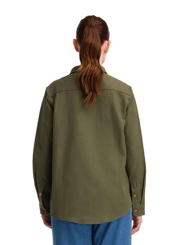SOBRE CAMISA MUJER OVERSHIRT CASUAL PANAMA JACK - K846 | VERDE - 3