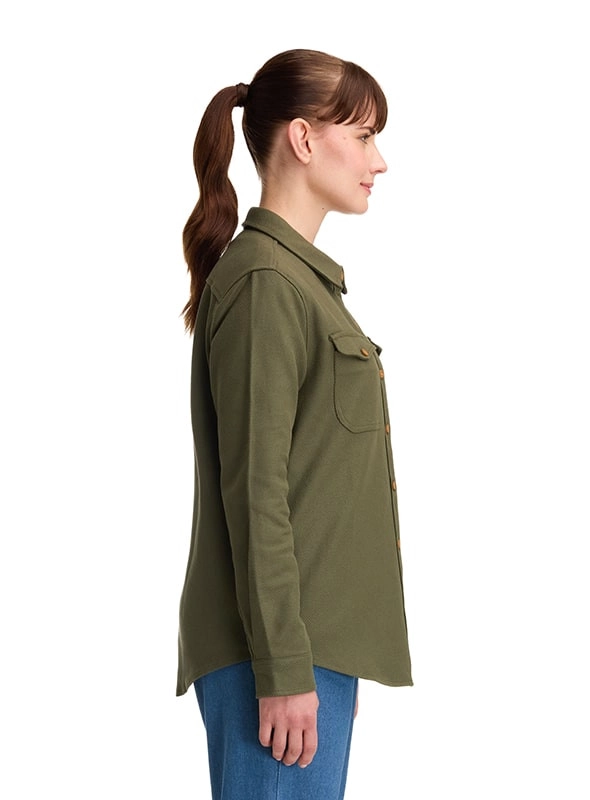 SOBRE CAMISA MUJER OVERSHIRT CASUAL PANAMA JACK - K846 | VERDE - 4