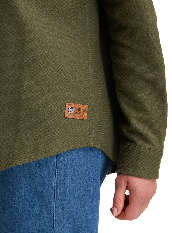 SOBRE CAMISA MUJER OVERSHIRT CASUAL PANAMA JACK - K846 | VERDE - 6