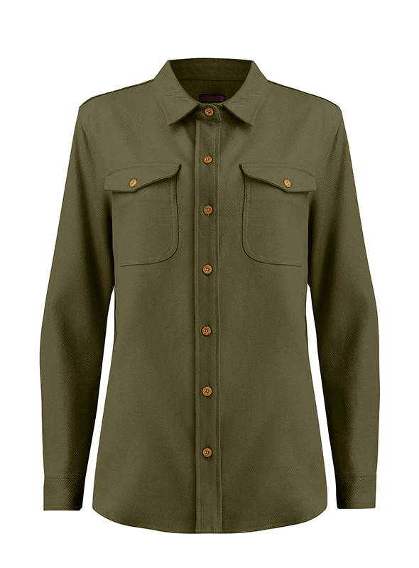 SOBRE CAMISA MUJER OVERSHIRT CASUAL PANAMA JACK - K846 | VERDE - 7
