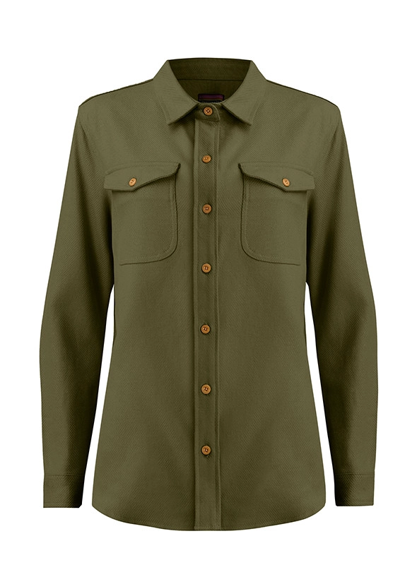 SOBRE CAMISA MUJER OVERSHIRT CASUAL PANAMA JACK - K846 | VERDE - 7