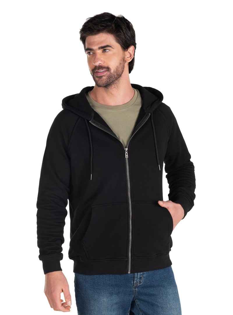 POLERON HOMBRE ZIPPER PANAMA JACK - PJH007M | NEGRO - 2