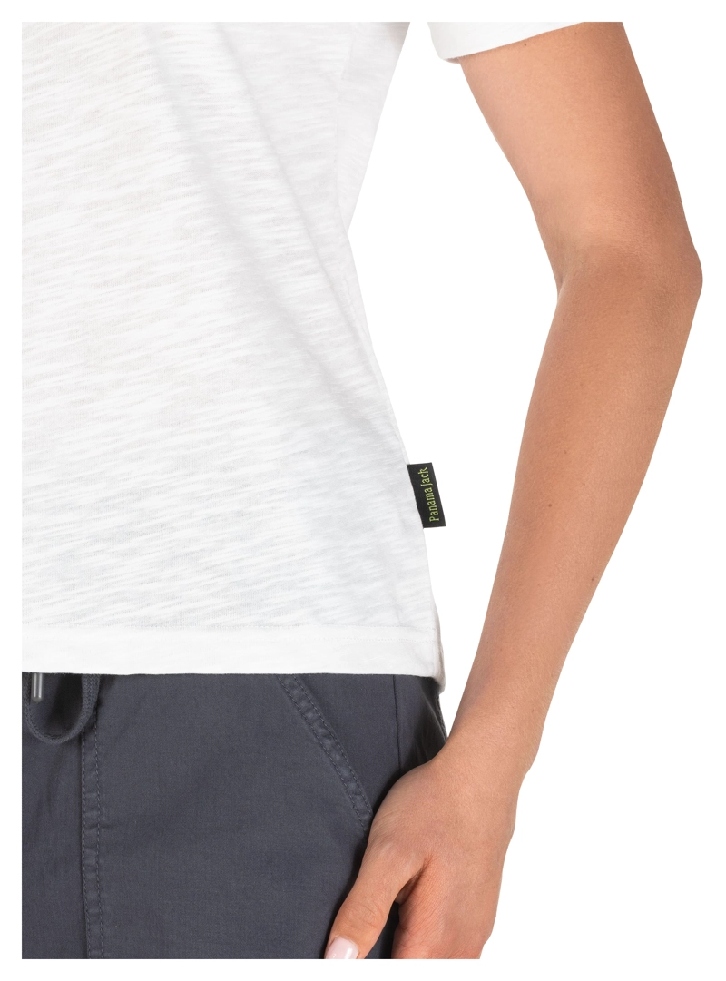 POLERA MUJER MANGA CORTA ALGODON PANAMA JACK - PJM001M | BLANCO - 7