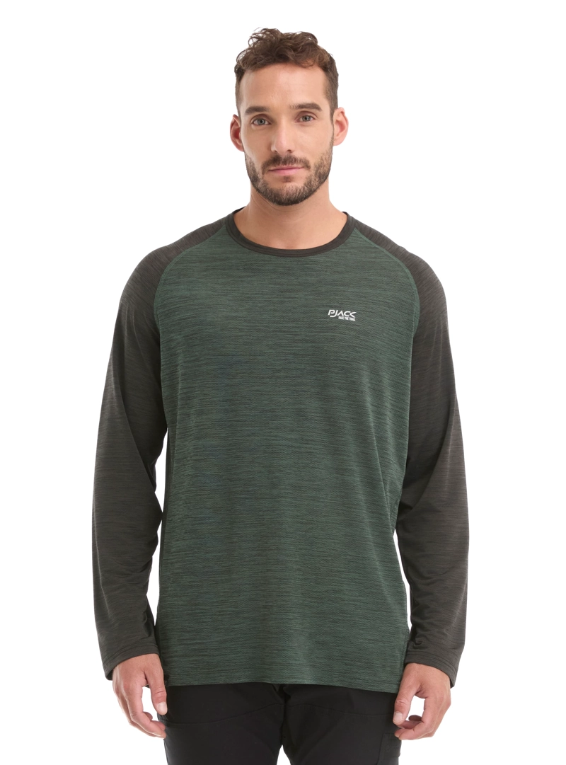 PANAMA JACK POLERA HOMBRE MANGA LARGA DRY FIT PANAMA JACK - L978 | VERDE