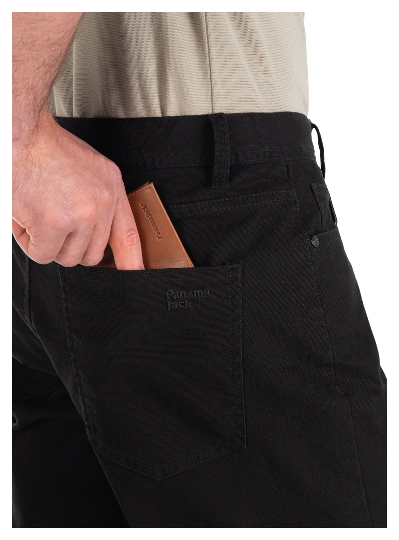 PANTALON HOMBRE CASUAL CANVAS PANAMA JACK - PJH012M | NEGRO - 6