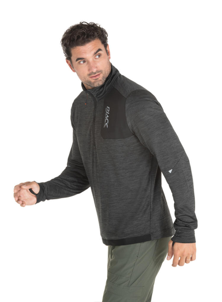 POLERON OUTDOOR Y CASUAL HOMBRE PJACK - J931 | GRIS - 4