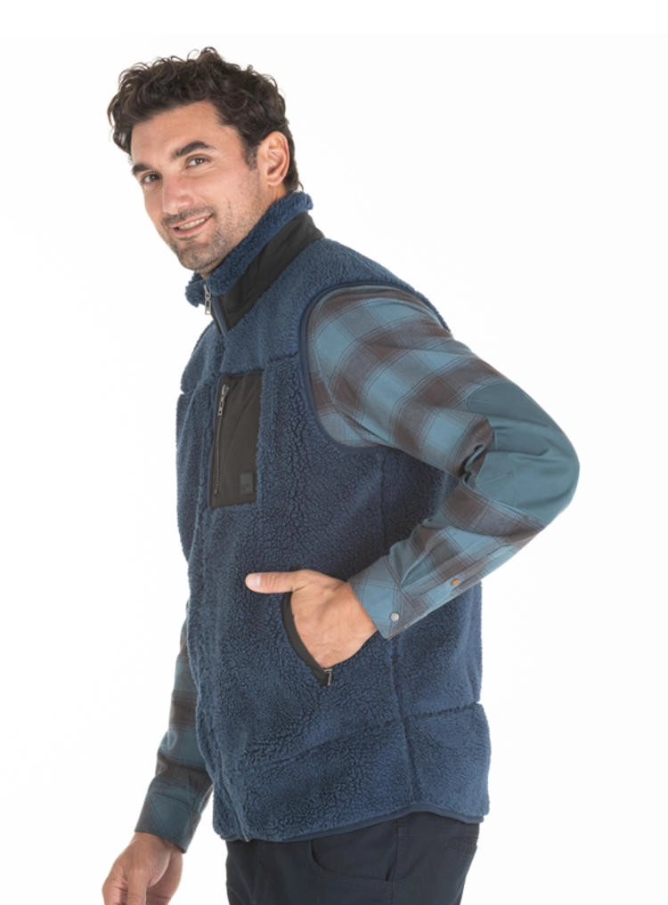 POLERON HOMBRE POLAR SIN MANGAS PANAMA JACK - J922 | AZUL - 4