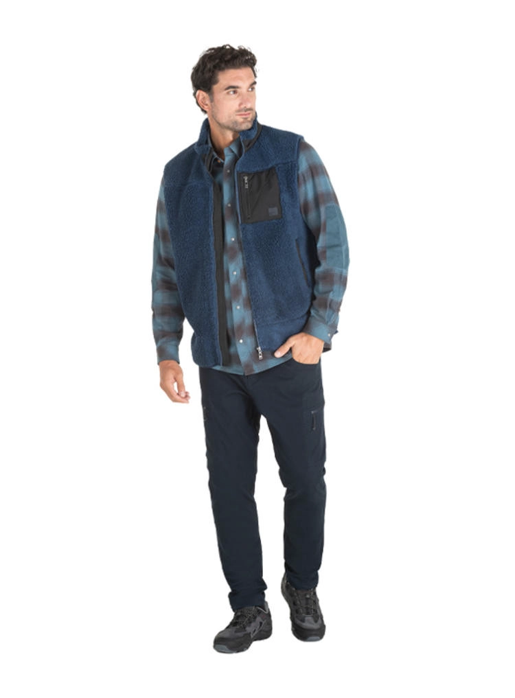 POLERON HOMBRE POLAR SIN MANGAS PANAMA JACK - J922 | AZUL - 6