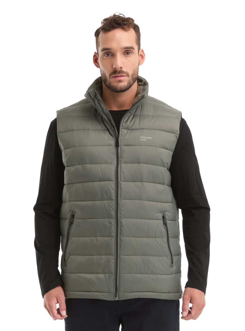 PARKA HOMBRE SIN MANGA LIVIANA ACOLCHADA PANAMA JACK - L974 | VERDE - 2