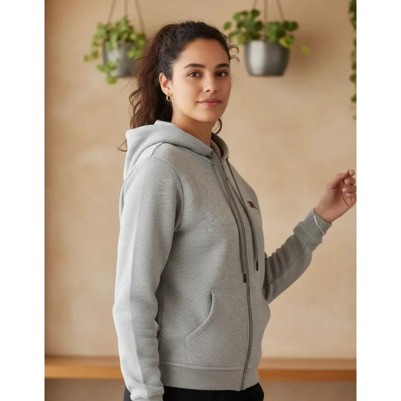 POLERON MUJER CON GORRO PANAMA JACK - J911 | GRIS - 8
