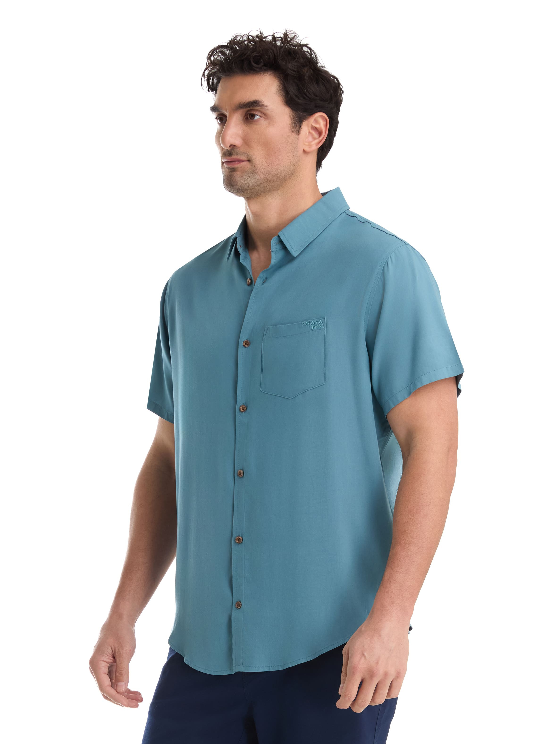 CAMISA CASUAL HOMBRE PANAMA JACK - K863 | AZUL PETROLEO - 5