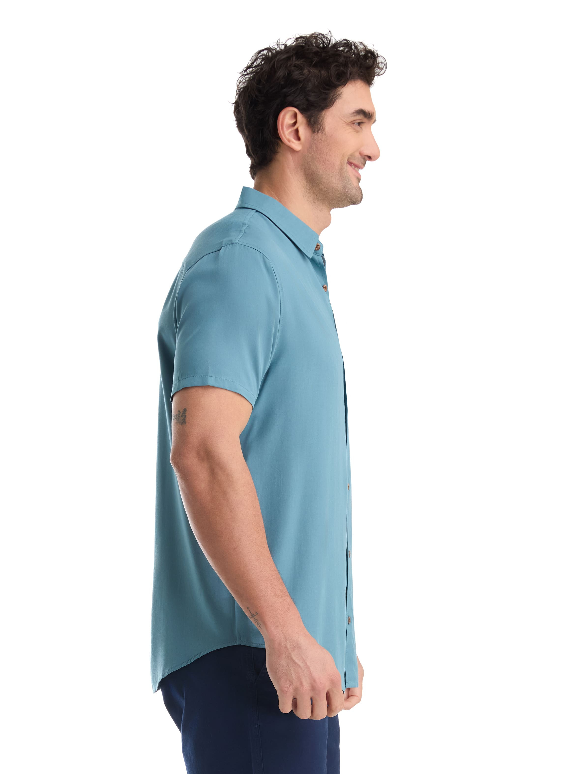 CAMISA CASUAL HOMBRE PANAMA JACK - K863 | AZUL PETROLEO - 7