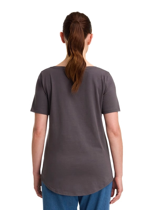 POLERA MUJER ESTAMPADO ALGODON PANAMA JACK - K842 | GRIS - 3