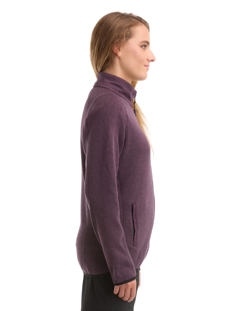 POLERON MUJER TEJIDO POLAR JASPEADO CIERRE PANAMA JACK - L990 | MORADO - 6