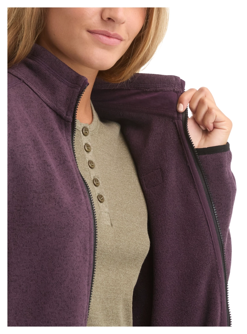 POLERON MUJER TEJIDO POLAR JASPEADO CIERRE PANAMA JACK - L990 | MORADO - 7