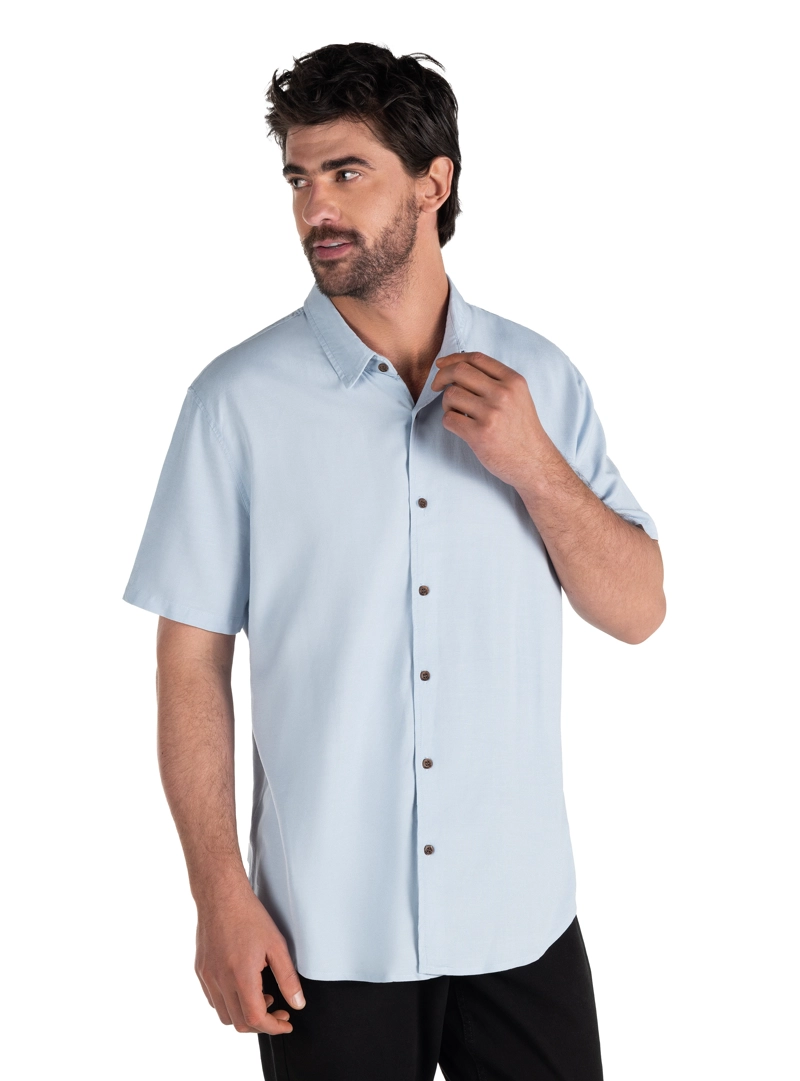 CAMISA LINO ALGODON HOMBRE PANAMA JACK - PJH004M | CELESTE - 2