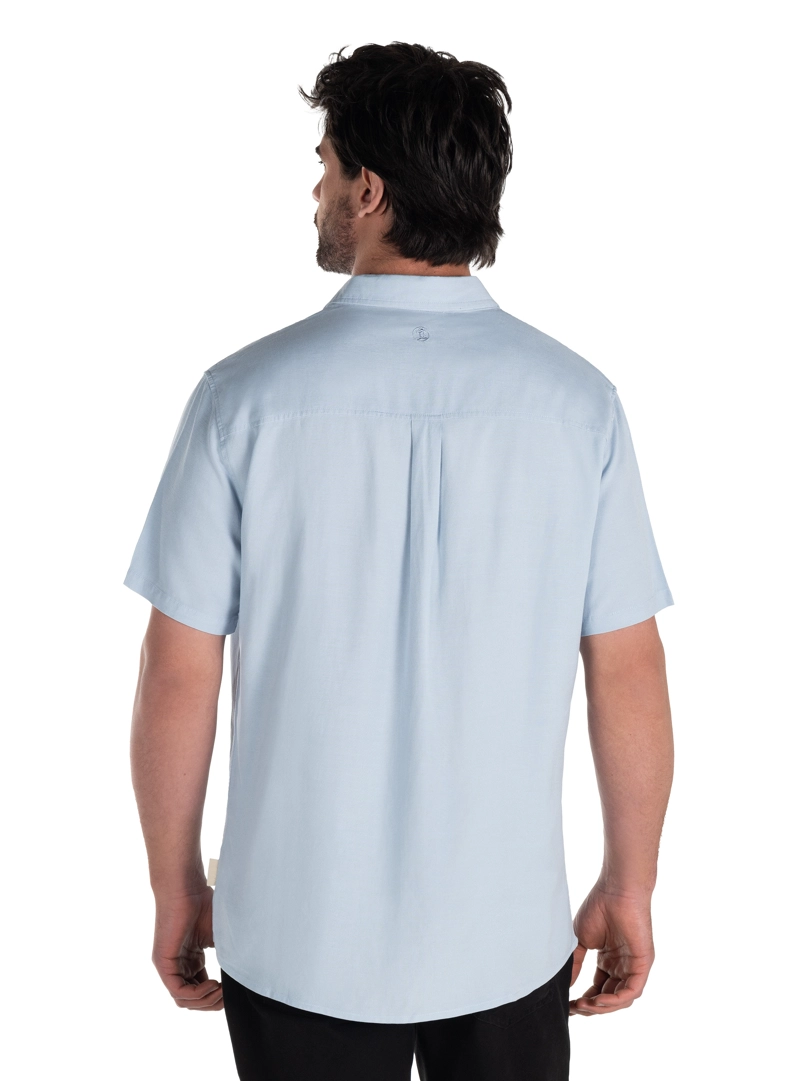 CAMISA LINO ALGODON HOMBRE PANAMA JACK - PJH004M | CELESTE - 3