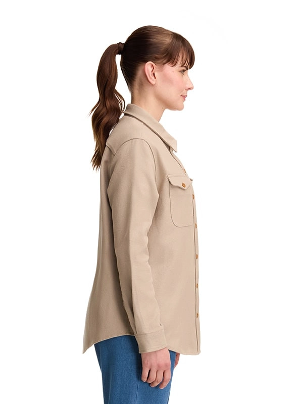 SOBRE CAMISA MUJER OVERSHIRT CASUAL PANAMA JACK - K846 | BEIGE - 4