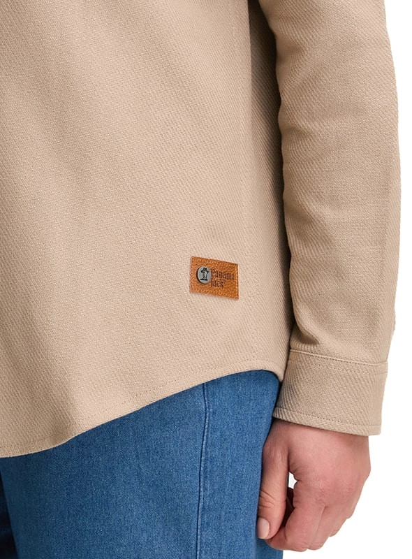 SOBRE CAMISA MUJER OVERSHIRT CASUAL PANAMA JACK - K846 | BEIGE - 7