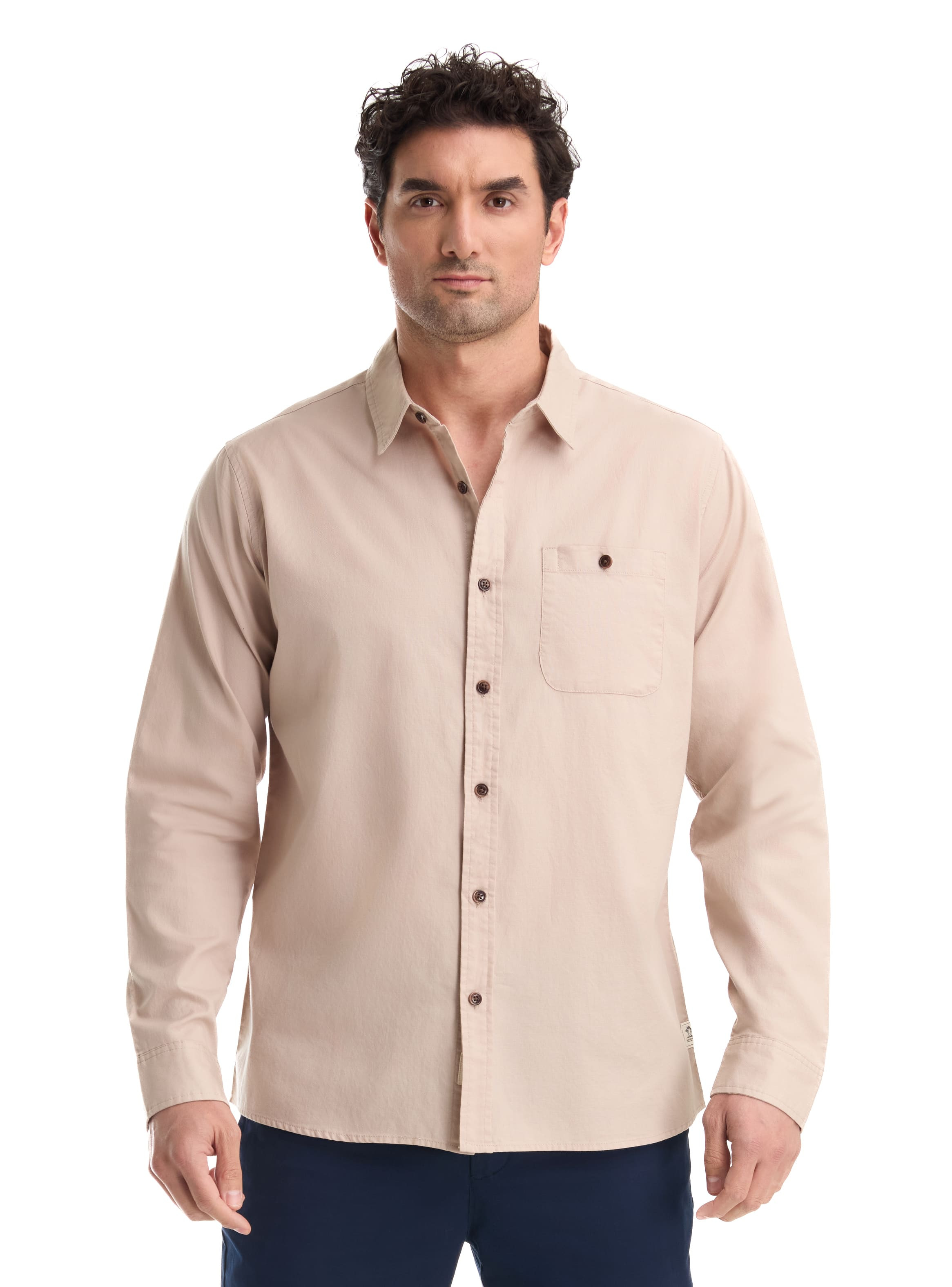 CAMISA CASUAL HOMBRE PANAMA JACK - K867 | BEIGE - 1