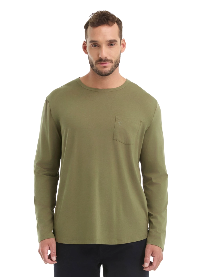 POLERA HOMBRE MANGA LARGA PANAMA JACK - L960 | VERDE - 1