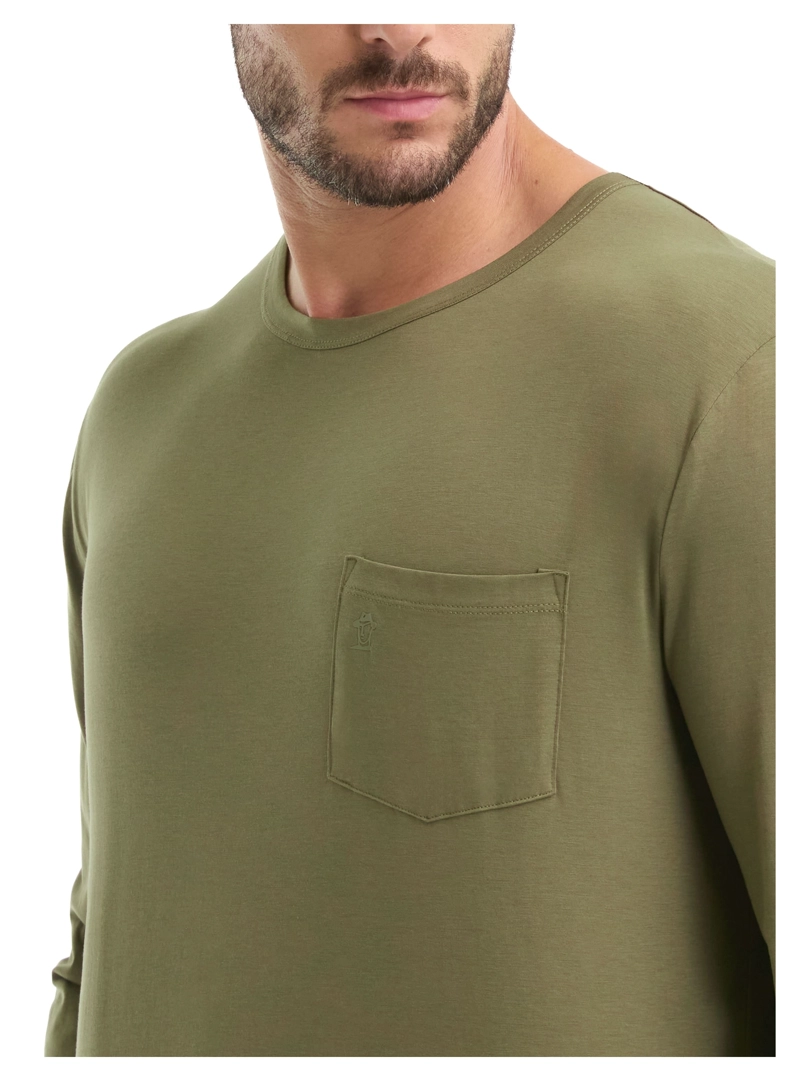 POLERA HOMBRE MANGA LARGA PANAMA JACK - L960 | VERDE - 5