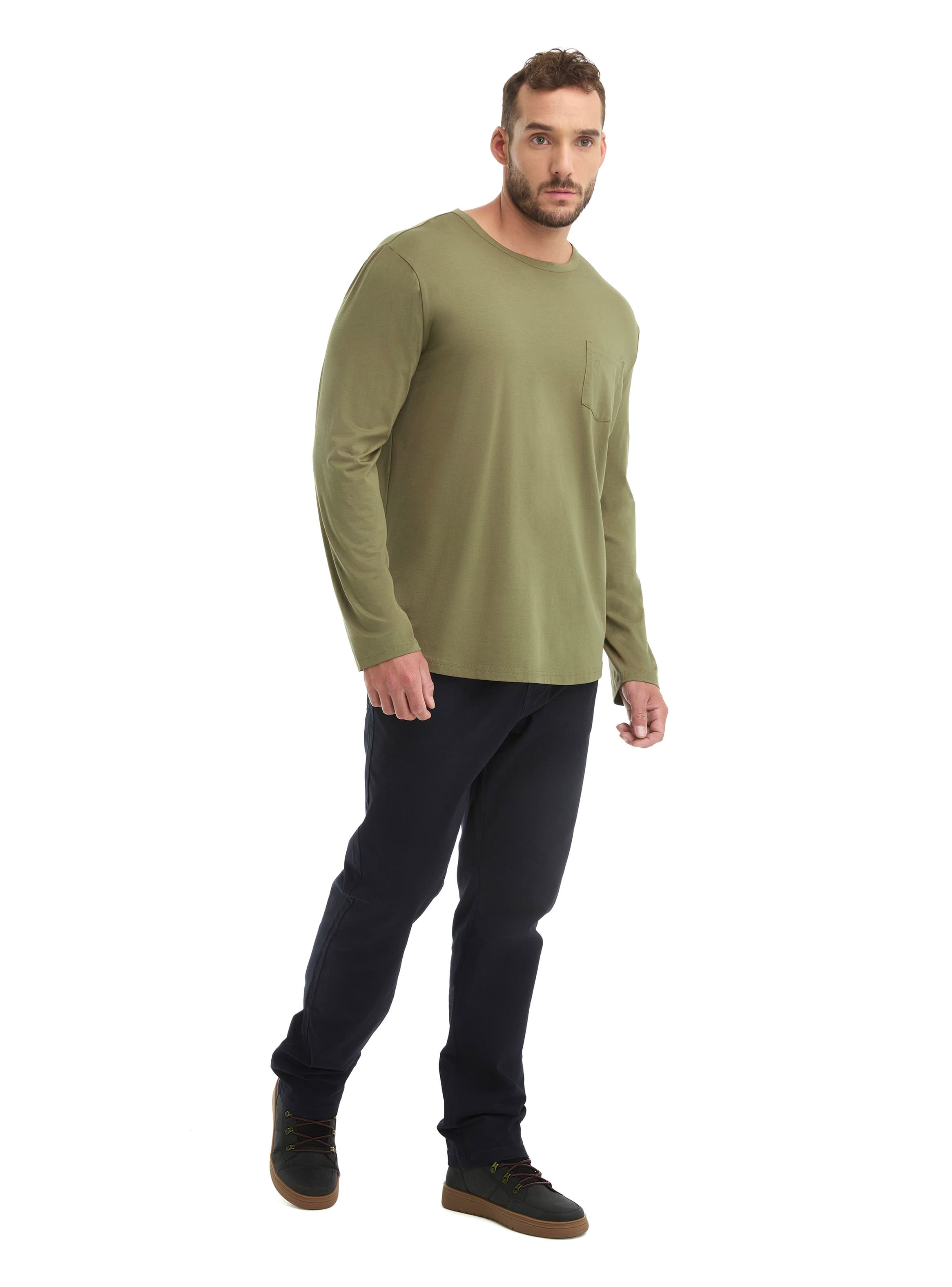 POLERA HOMBRE MANGA LARGA PANAMA JACK - L960 | VERDE - 6
