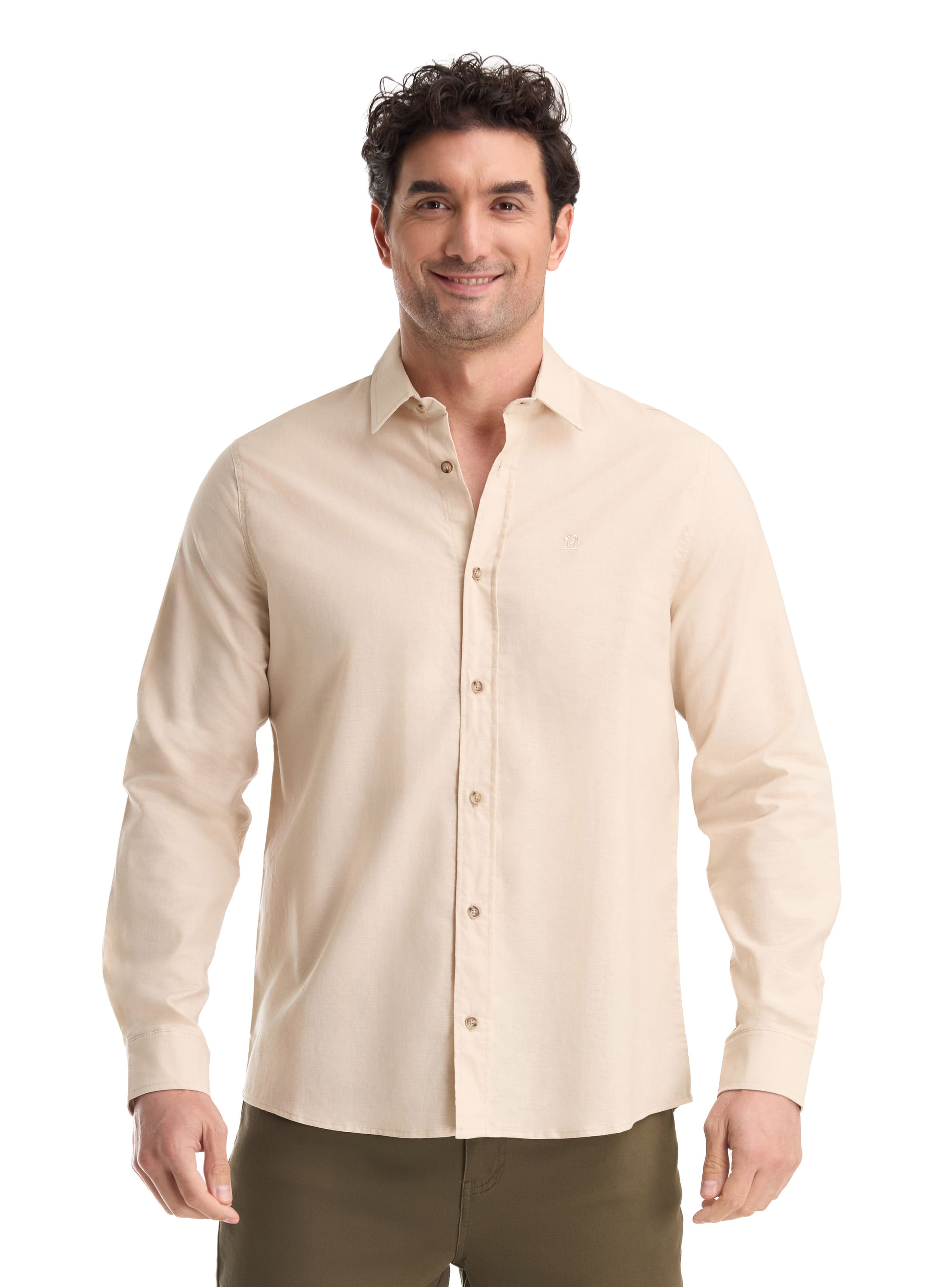 CAMISA CASUAL HOMBRE PANAMA JACK - K868 | BEIGE - 1