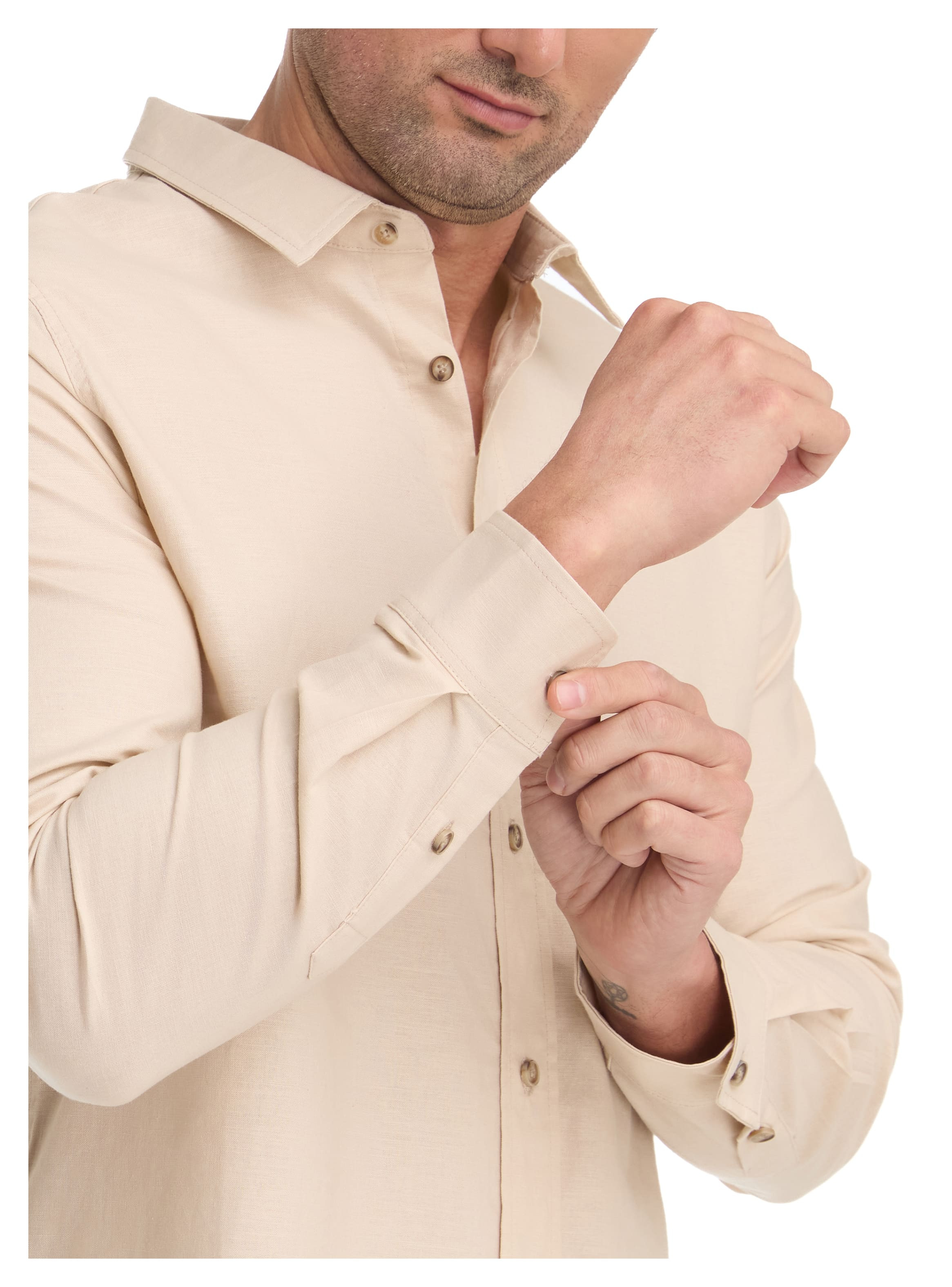 CAMISA CASUAL HOMBRE PANAMA JACK - K868 | BEIGE - 7