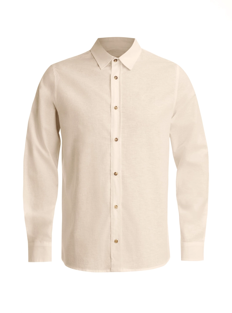 CAMISA HOMBRE TIPO LINO PANAMA JACK - K868 | BEIGE - 8