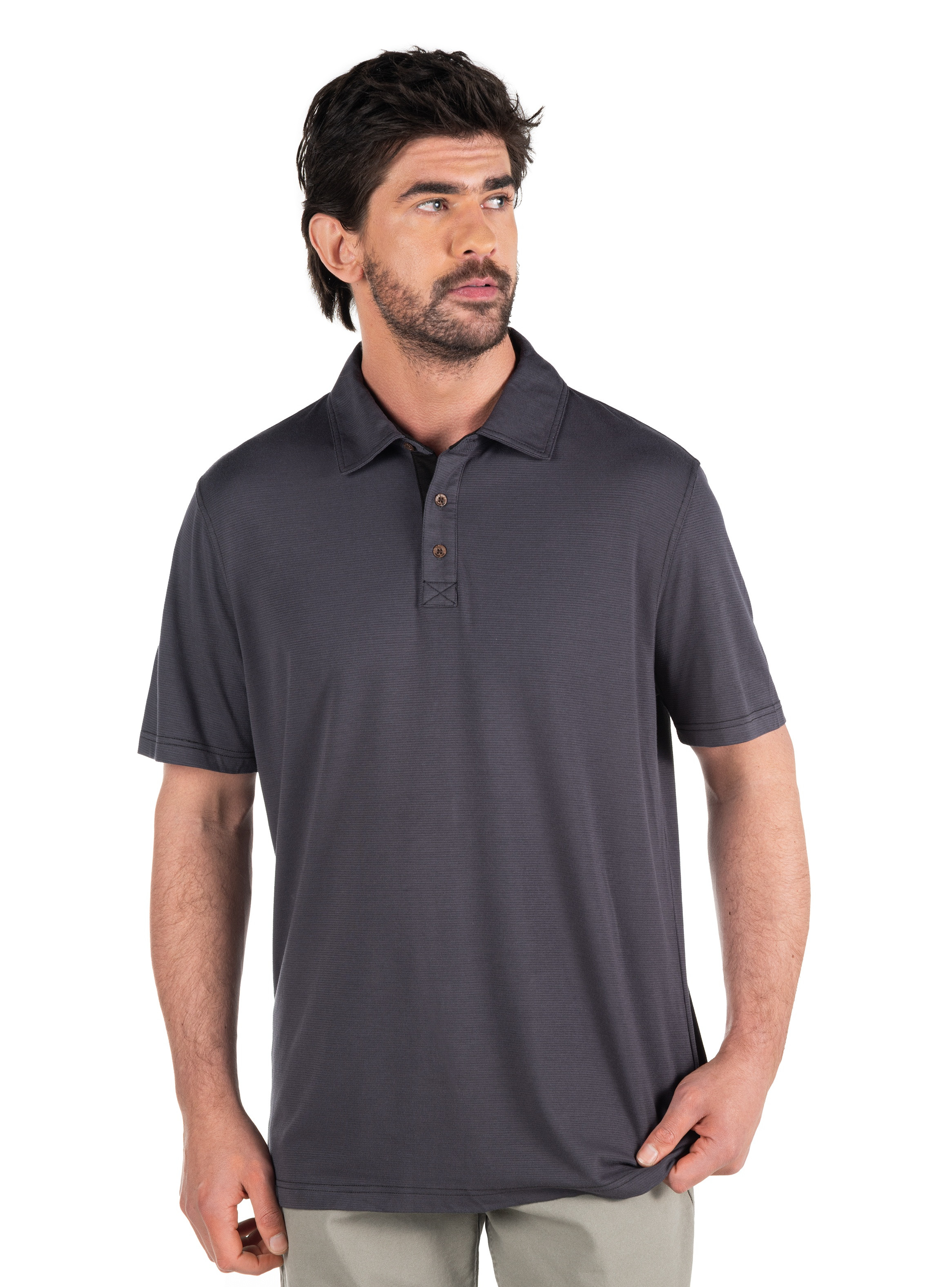 POLERA CASUAL HOMBRE PANAMA JACK - PJH002M | GRIS - 1