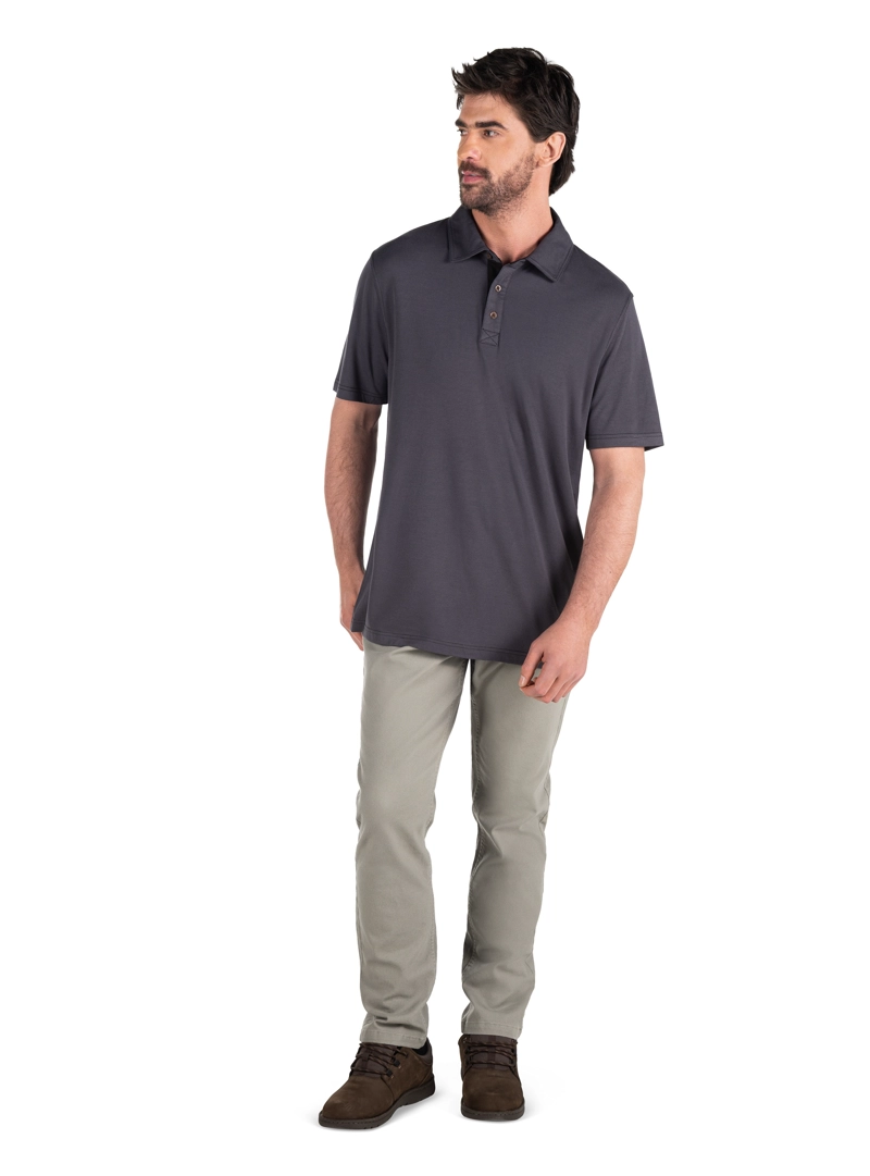 POLERA HOMBRE MANGA CORTA PANAMA JACK - PJH002M | GRIS - 8