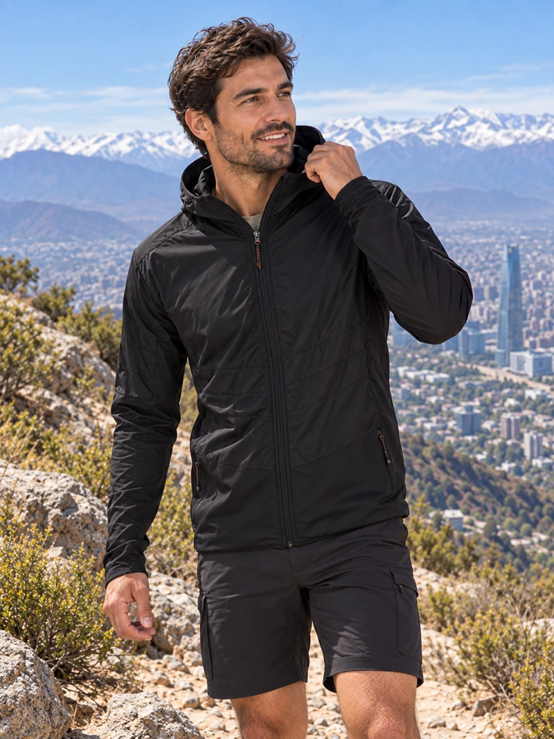 POLERON HOMBRE DEPORTIVO DELGADO PANAMA JACK - I977 | NEGRO - 1